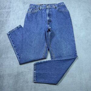VINTAGE Levis 550 Jeans Womens 8 (27x28) Relaxed Fit Taper Made In USA Y2K